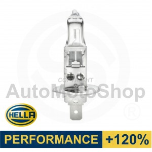  +120% HIGH PERFORMANCE Оригинальная автомобильная лампа H1 12V 55W Hella (Германия) 8GH 223 498-011